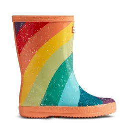 Kids First Glitter Stripe Rain Boots